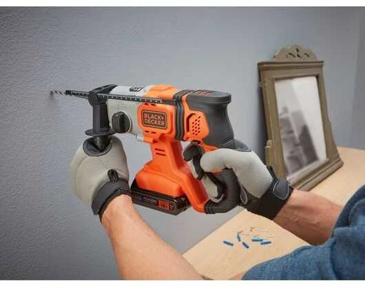 Black & Decker Juodas & Decker Perforatorius Juodas & Decker BCD900B-XJ; 1,2 J; SDS-plus; 18 V (be akumuliatoriaus ir pakrovėjo)