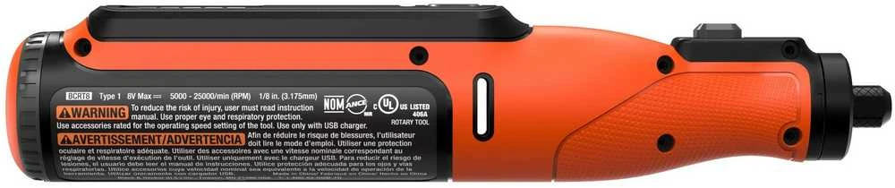 Black & Decker BD šlifuoklis MULTI. 8V +52szt. AKCESORIÓW BCRT8IK