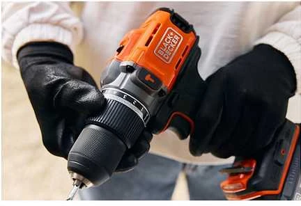 Akumuliatorinis gręžtuvas Black&Decker BCD383D1XK-QW | 18 V | 2.0 Ah