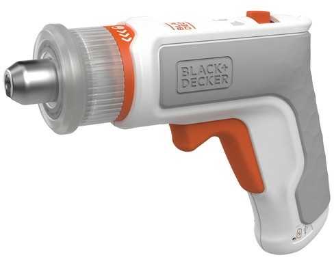 Black & Decker Juodas & Decker HEXDRIVER, cordless furniture screwdriver BCRTA01 (baltas/oranžinis, 3.6 volts)