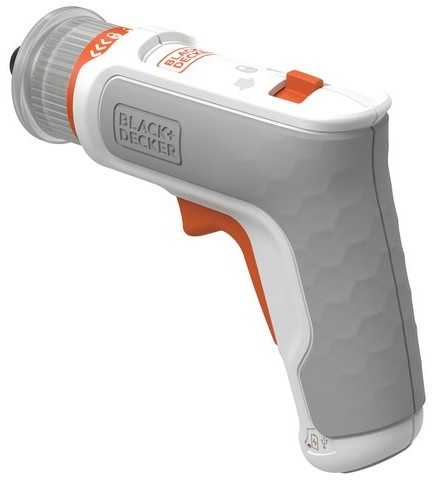 Black & Decker Juodas & Decker HEXDRIVER, cordless furniture screwdriver BCRTA01 (baltas/oranžinis, 3.6 volts)