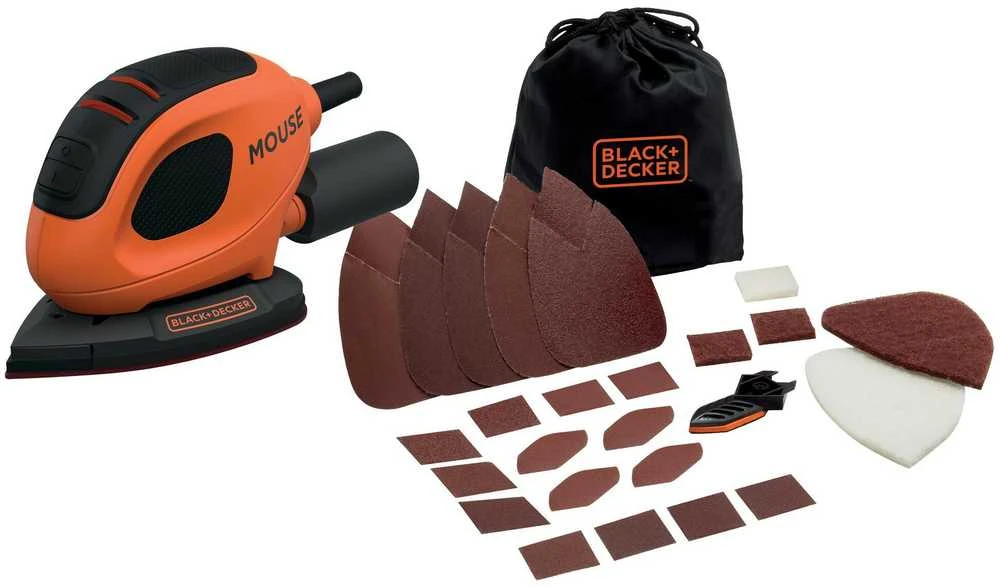 Black & Decker Juodas & Decker Trikampis šlifuoklis Juodas & Decker BEW230BC-QS; 55 W