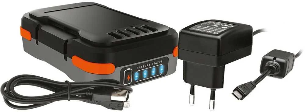 Black & Decker Juodas & Decker Akumuliatorius Juodas & Decker BDCB12B-XJ; 12 V; 1,5 Ah; Li-ion + pakrovėjas