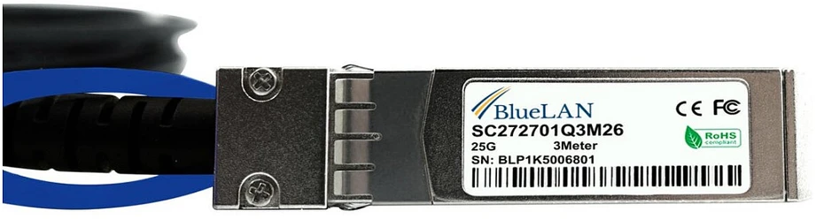 BlueOptics InfiniBand / šviesolaidinis kabelis 3 m SFP28 juodas, sidabrinis (JL488A-BL)