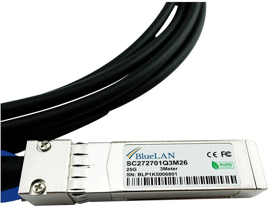BlueOptics InfiniBand / šviesolaidinis kabelis 3 m SFP28 juodas, sidabrinis (JL488A-BL)