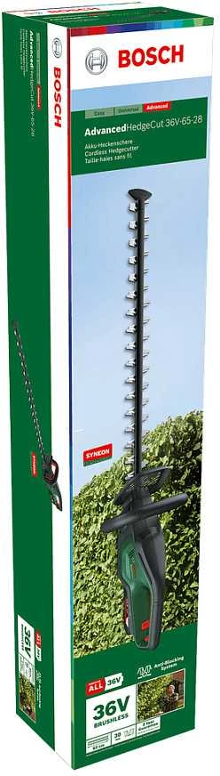 Bosch Akumuliatorinės gyvatvorių žirklės AdvancedHedgeCut 36V-65-28, 1 x 2,0 Ah akumuliatorius