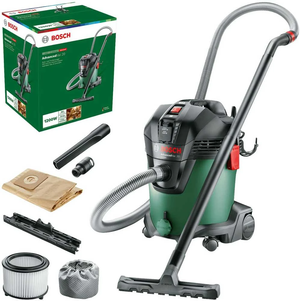 Bosch sauso ir drėgnos siurbimo siurblys AdvancedVac 20