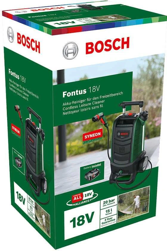 Bosch Fontus II (1x2,5AH, 18V) Slėgio plovyklis