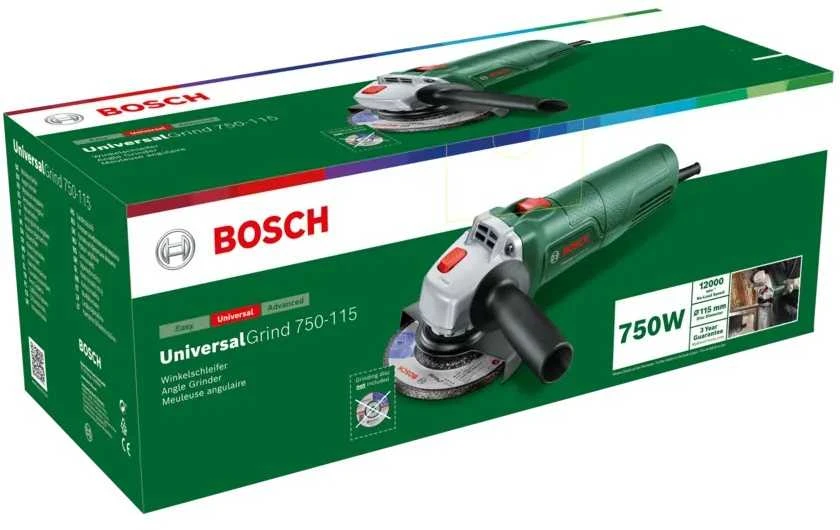 Bosch UniversalGrind 750-115 Kampinis šlifuoklis