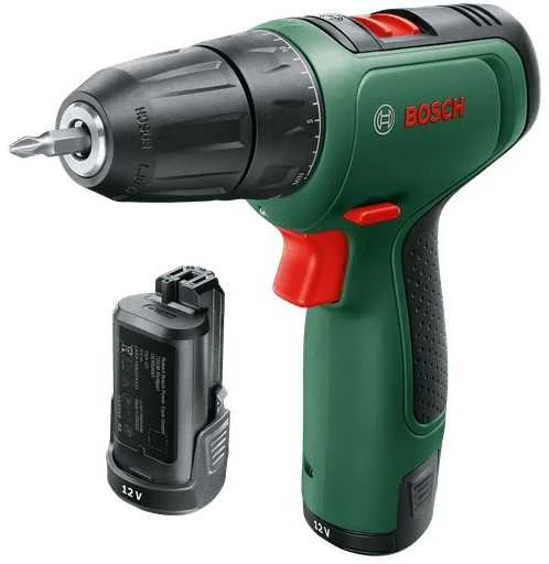 Bosch EasyDrill 1200 (2x1,5 akumuliatoriai) Akumuliatorinis dviejų greičių gręžtuvas - suktuvas