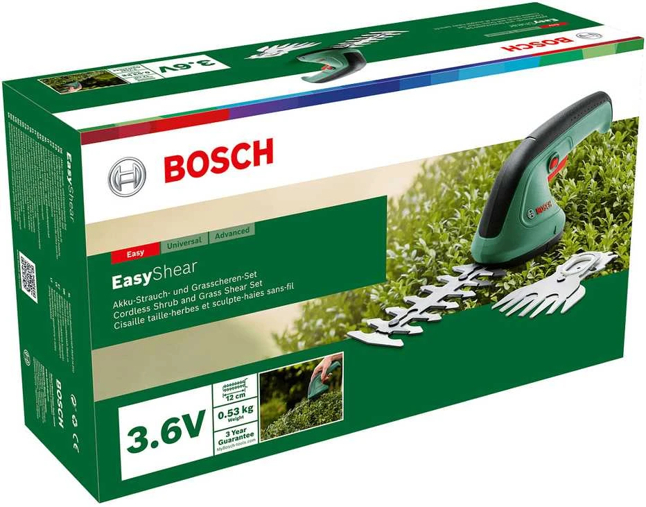 Bosch akumuliatorinės žolės ir krūmų žirklės EasyShear