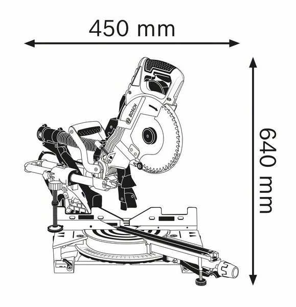 Bosch Stacionarus diskinis pjūklas GCM 8 SDE