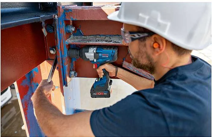 Bosch GDS 18V-1600 HC be akumuliatoriaus ir kroviklio GCY 42, L-Boxx