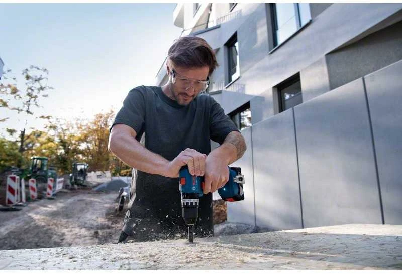 Bosch smūginis akumuliatorinis suktuvas gręžtuvas GSB 18V-45, 21/45Nm, be akumuliatoriaus ir kroviklio, kartoninė pakuotė