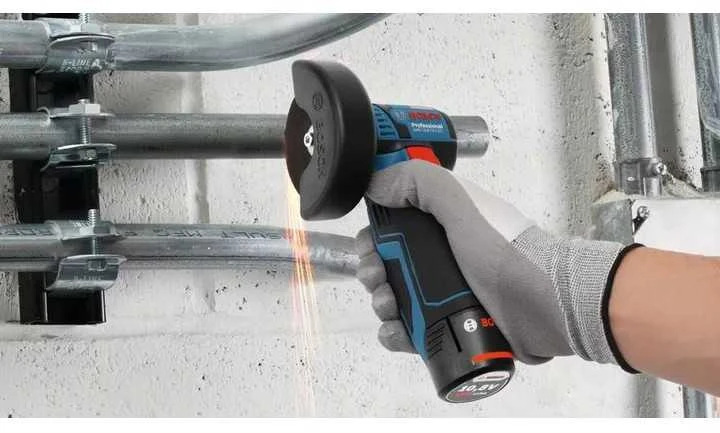 Bosch GWS 12V-76 profesionalus akumuliatorinis kampinis šlifuoklis