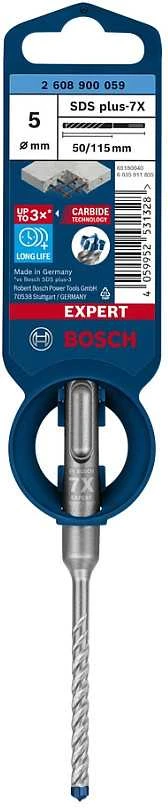 Bosch SDS-plus-7X grąžtas 5x50x115mm, 1 vnt.