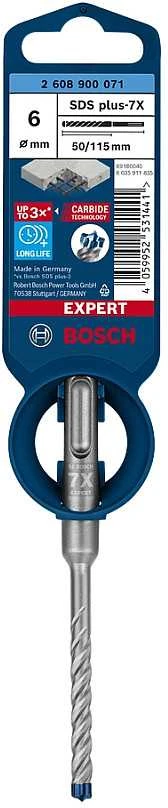 Bosch SDS-plus-7X grąžtas 6x50x115mm, 1 vnt.