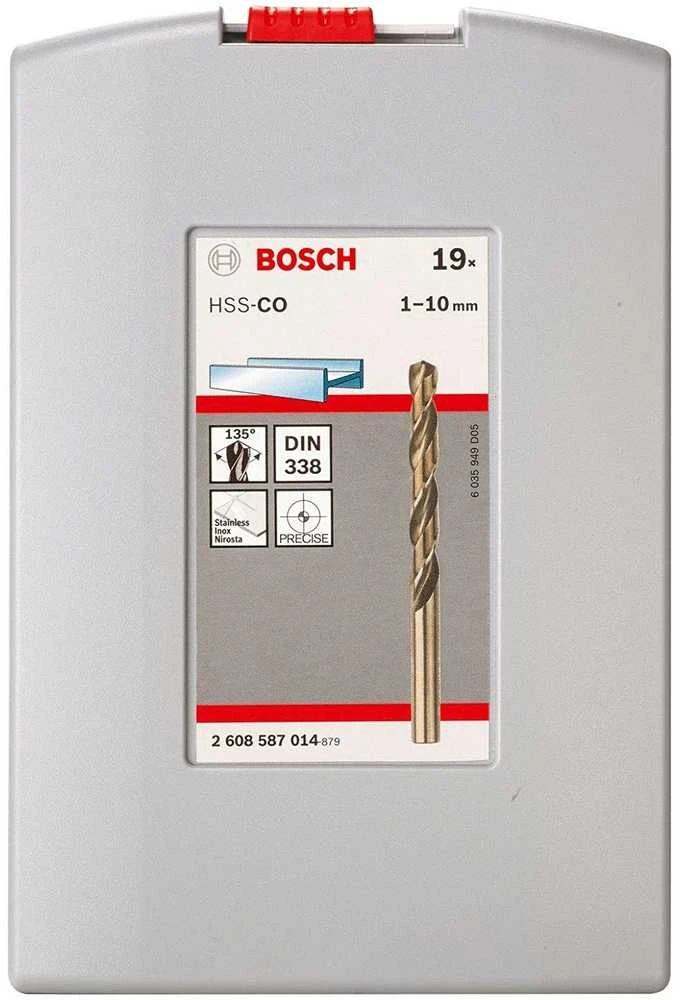 Grąžtas BOSCH grąžtai METAL HSS-CO 19szt./1-10mm/