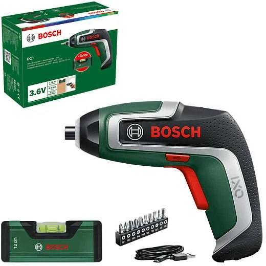 Bosch IXO 7 + 32tlg. Kartono antgalių rinkinys