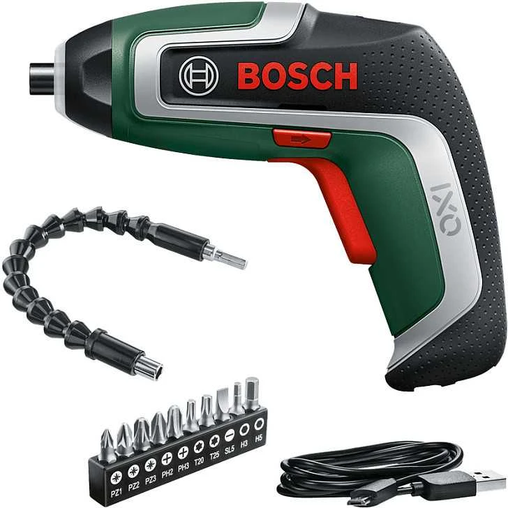 Bosch IXO 7 suktuvas su lanksčiu ilgintuvu