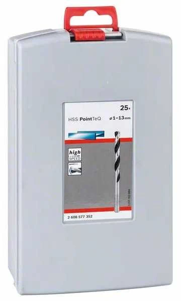 HSS Spiralinis grąžtas "PointTeQ" 25 dalių, "ProBox" 1–13 mm