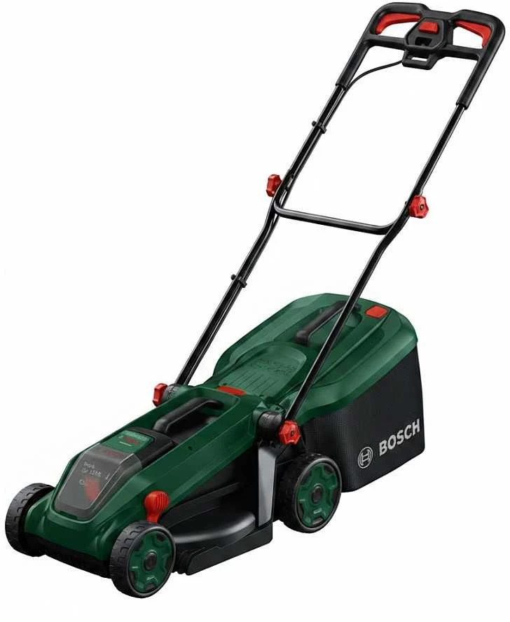 Akumuliatorinė vejapjovė Bosch Rotak 18V-34; 18 V; 34 cm (be akumuliatoriaus ir pakrovėjo)