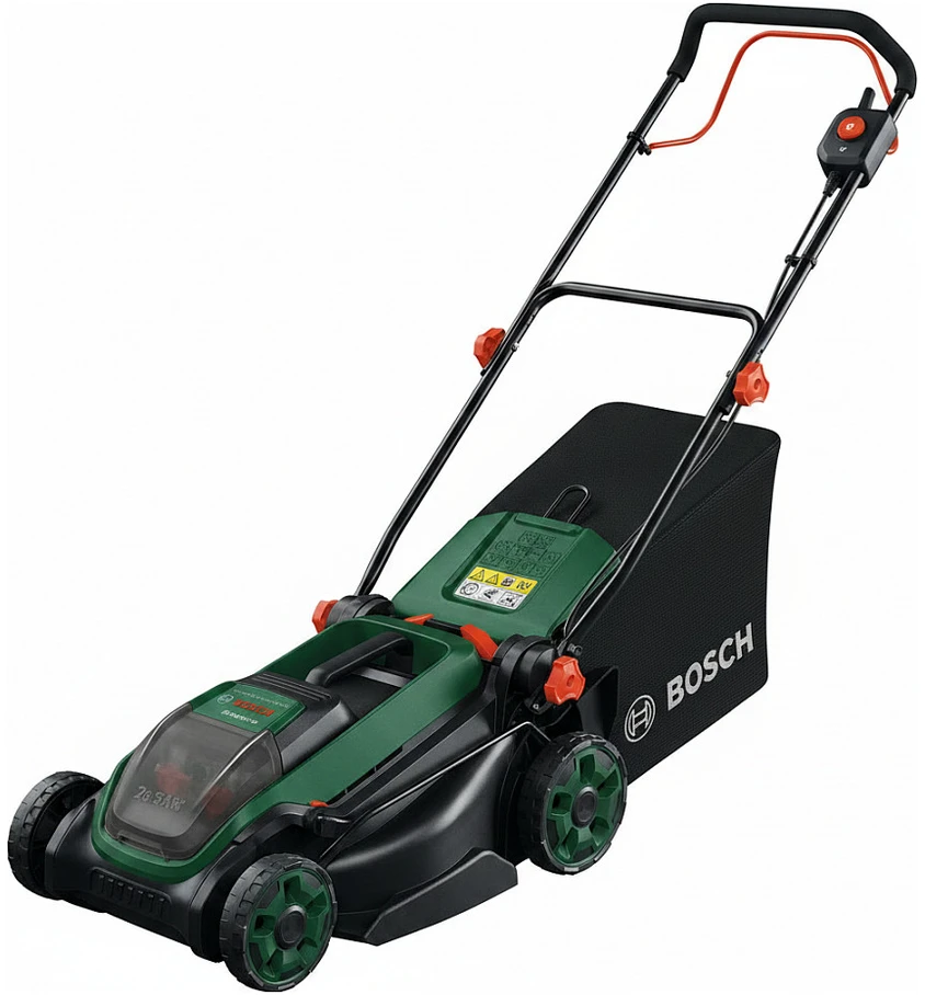 BOSCH  akumuliatorinė vejapjovė ROTAK18V2-43, 2x18V, 2x4,0 Ah