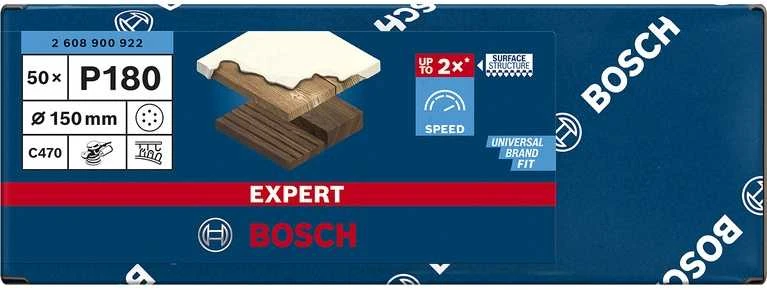 Bosch C470 švitrinis popierius 150mm, G180, 50 vnt