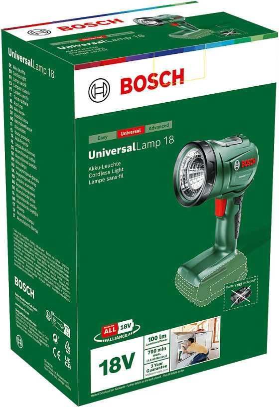 Bosch Akumuliatorinis prožektorius Universal Lamp 18, be baterijos