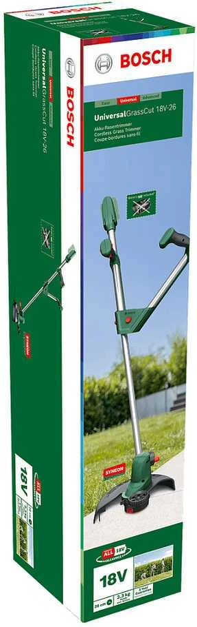 Bosch UniversalGrassCut 18V-26 Akumuliatorinis Trimeris (Be akumuliatoriaus ir kroviklio)