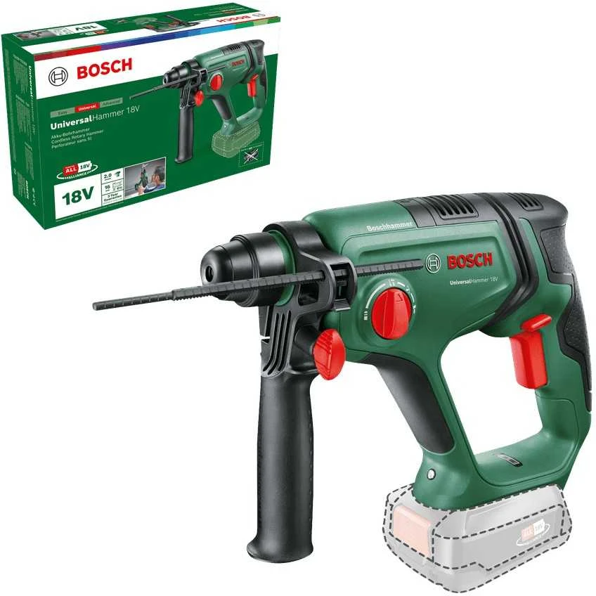 Bosch UniversalHammer 18V be akumuliatoriaus ir kroviklio Akum.perforatorius