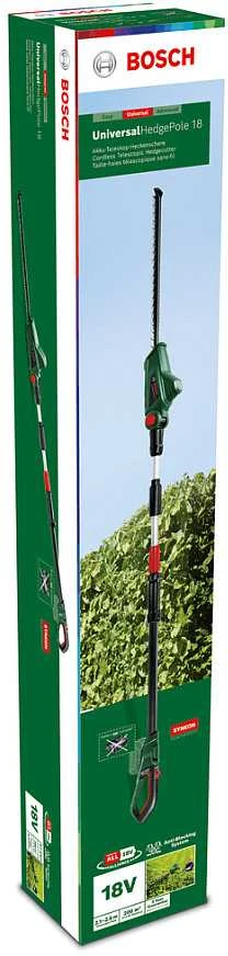 Bosch UniversalHedgePole 18 Akumuliatorinės teleskopinės gyvatvorių žirklės (Be akumuliatoriaus ir kroviklio) 06008B3001