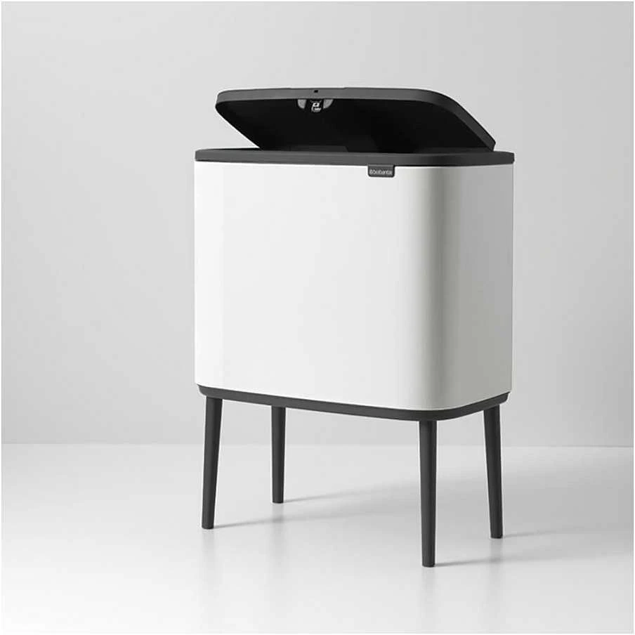 Šiukšlių dėžė Brabantia Bo Touch, 36 l, baltos spalvos