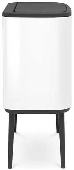 Šiukšlių dėžė Brabantia Bo Touch, 36 l, baltos spalvos