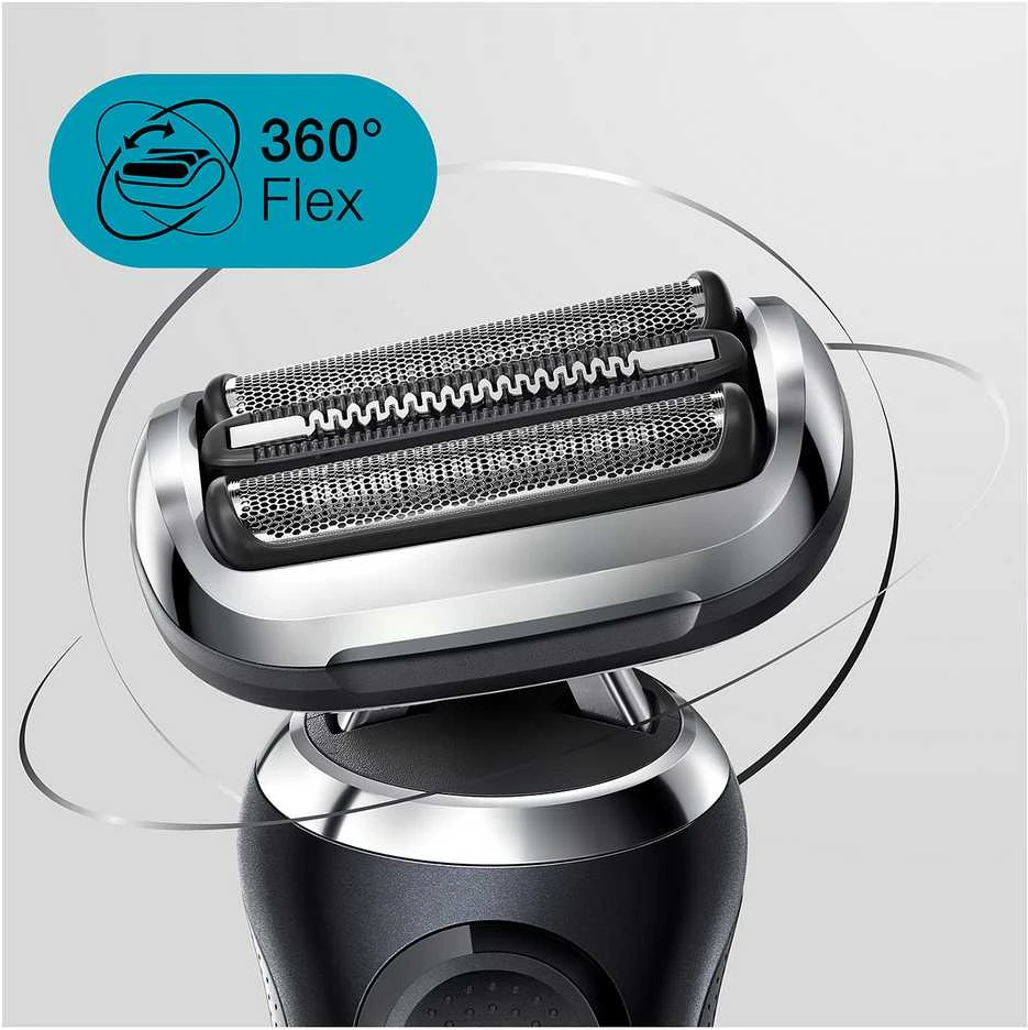 Barzdaskutė Braun Series 7 71-N7200cc Drėgno ir sauso skutimo skustuvas Juodas