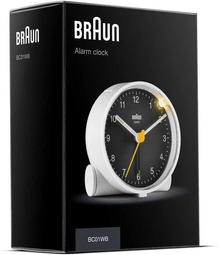 Braun BC 01 WB kvarcinis žadintuvas baltas