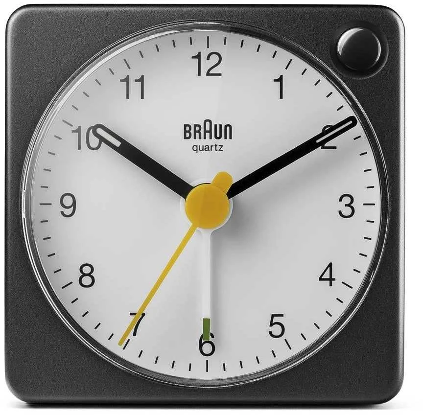 Braun BC 02 XBW kvarcinė signalizacija juoda/balta su šviesos jungikliu