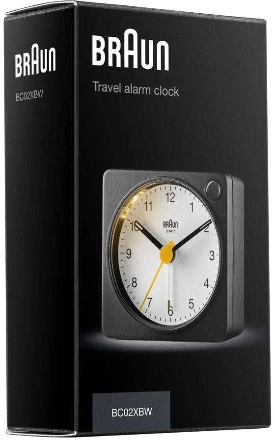 Braun BC 02 XBW kvarcinė signalizacija juoda/balta su šviesos jungikliu