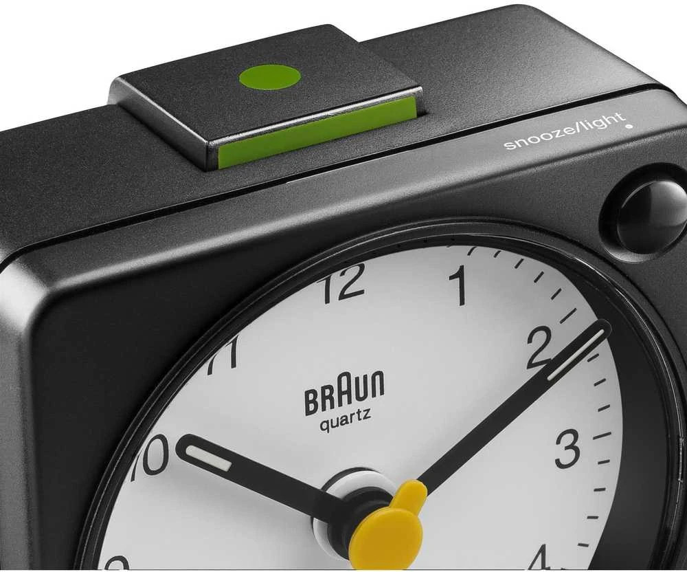 Braun BC 02 XBW kvarcinė signalizacija juoda/balta su šviesos jungikliu