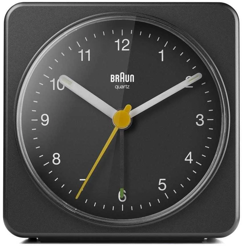 Braun BC 03 B kvarcinis žadintuvas analoginis juodas