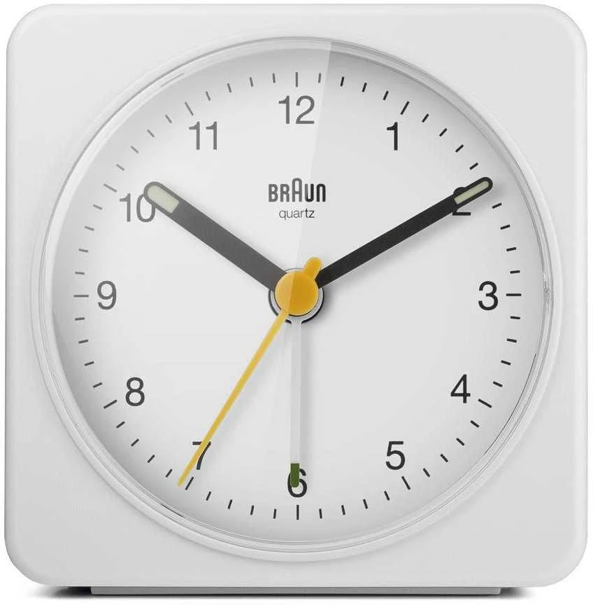 Braun BC 03 W kvarcinis žadintuvas analoginis baltas