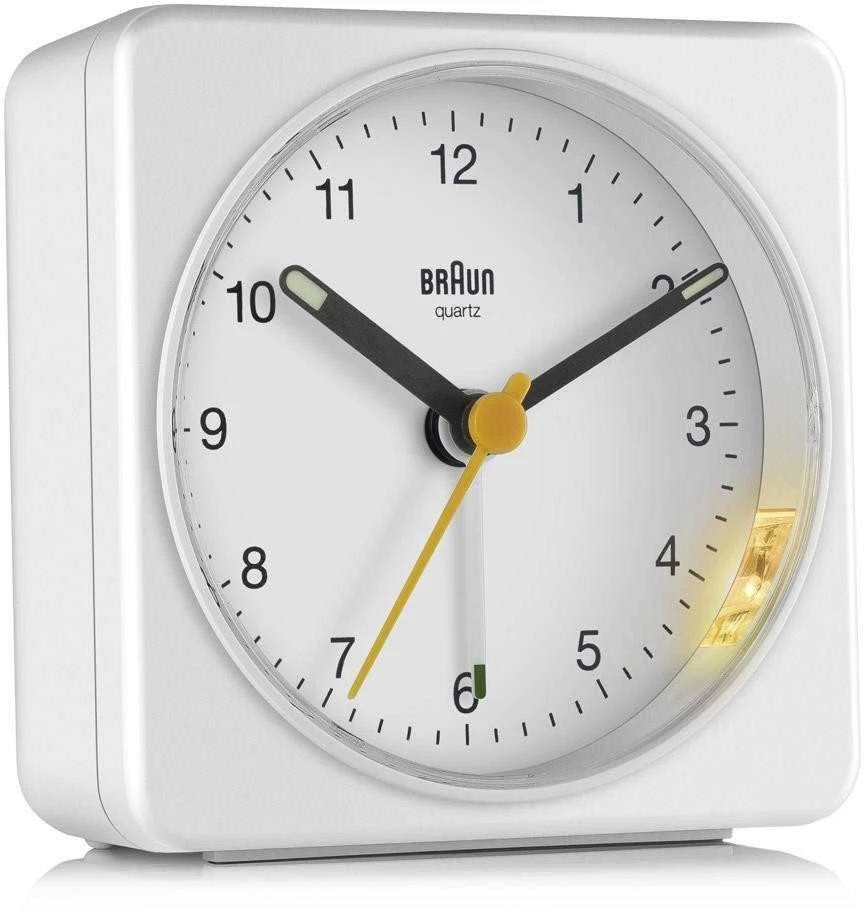 Braun BC 03 W kvarcinis žadintuvas analoginis baltas