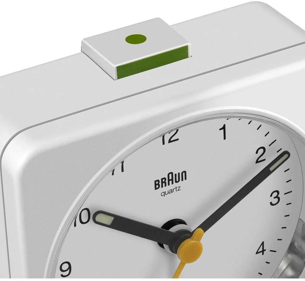 Braun BC 03 W kvarcinis žadintuvas analoginis baltas