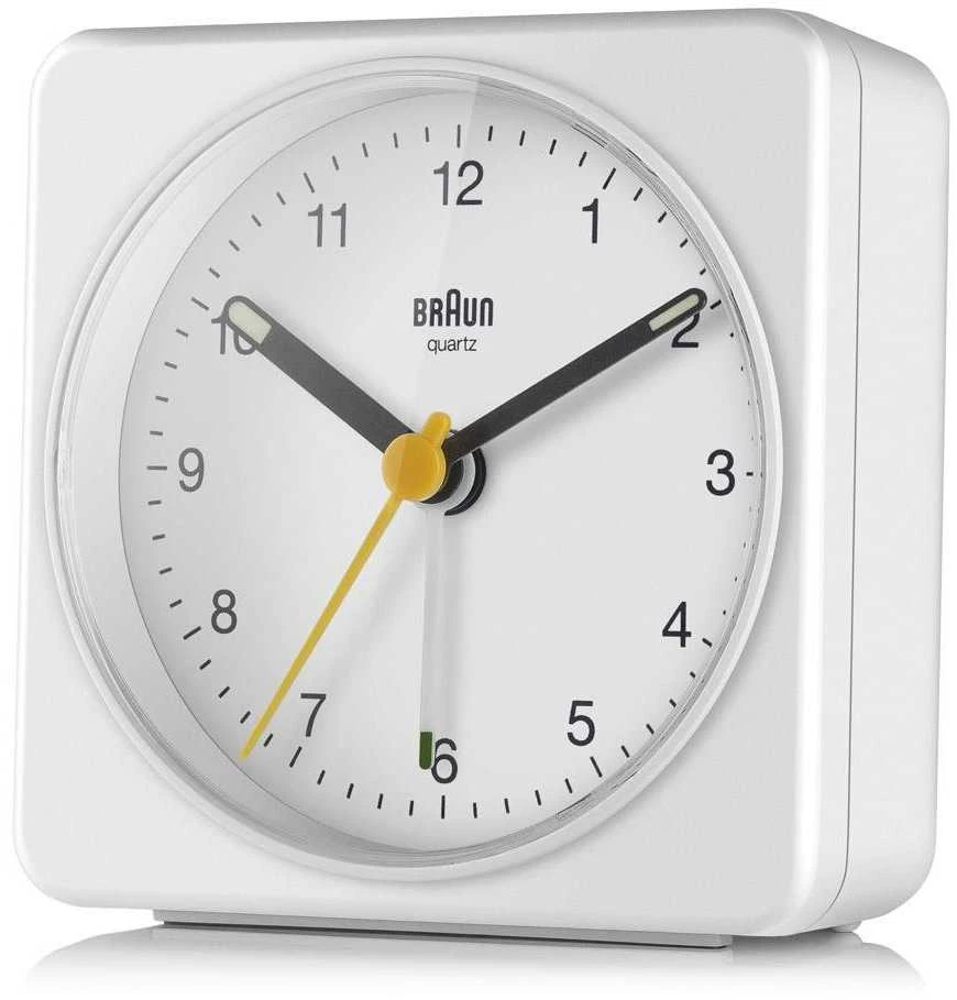 Braun BC 03 W kvarcinis žadintuvas analoginis baltas