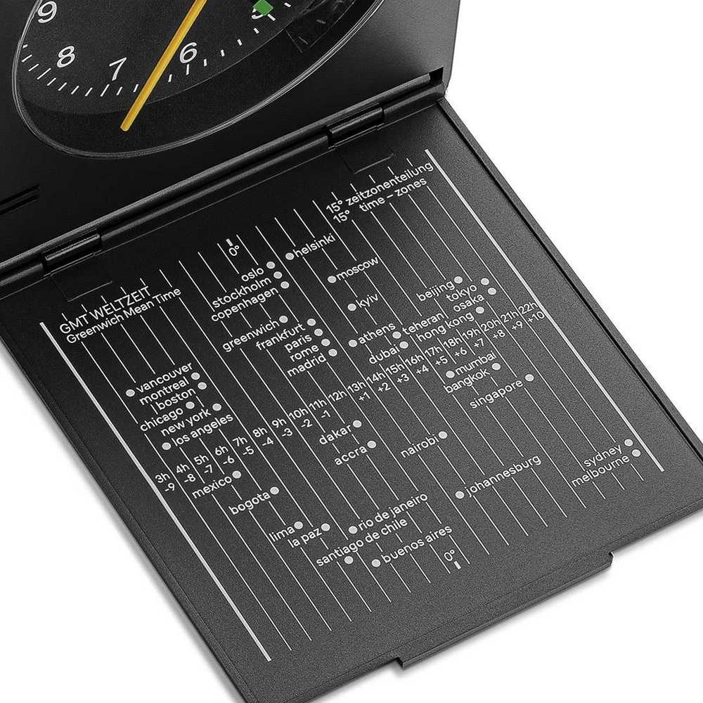 Braun BC 05 B Quartz Foldable Alarm Clock Juodas