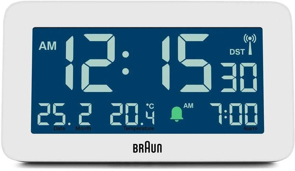 BRAUN BC10 DCF-W Radijo žadintuvas baltas