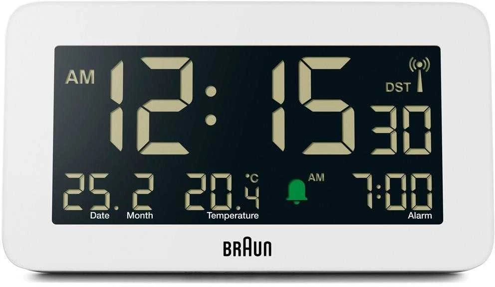 BRAUN BC10 DCF-W Radijo žadintuvas baltas