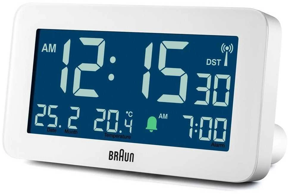 BRAUN BC10 DCF-W Radijo žadintuvas baltas
