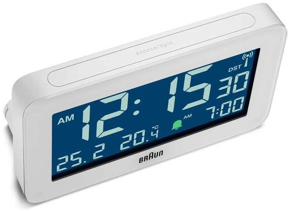 BRAUN BC10 DCF-W Radijo žadintuvas baltas