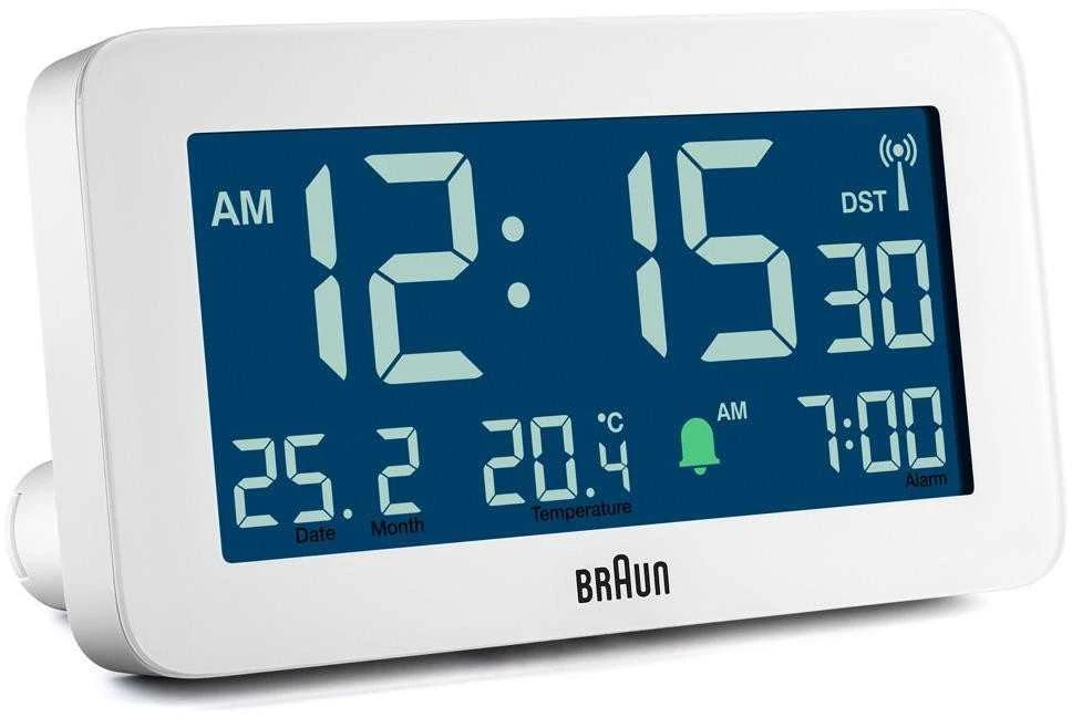 BRAUN BC10 DCF-W Radijo žadintuvas baltas